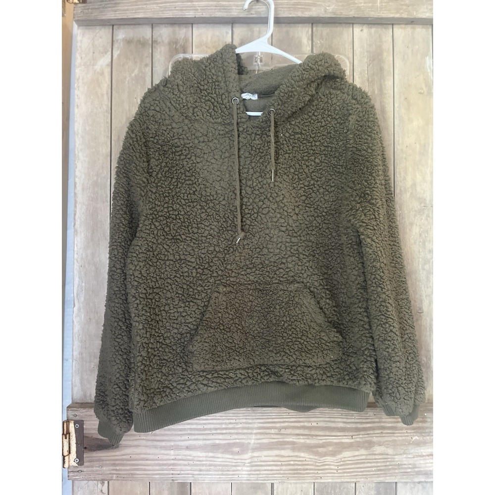 Green Fleece Hoodie Love Them‎ Brand size M